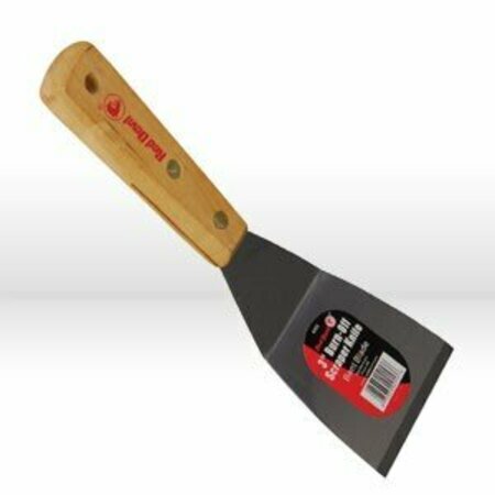 RED DEVIL Scraper, 3in. Burn Off Knife - Bent Blade, Labeled 4153